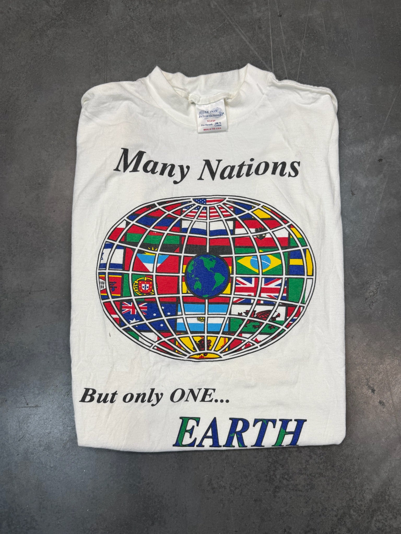 Many Nations But Only One Earth Vintage Shirt