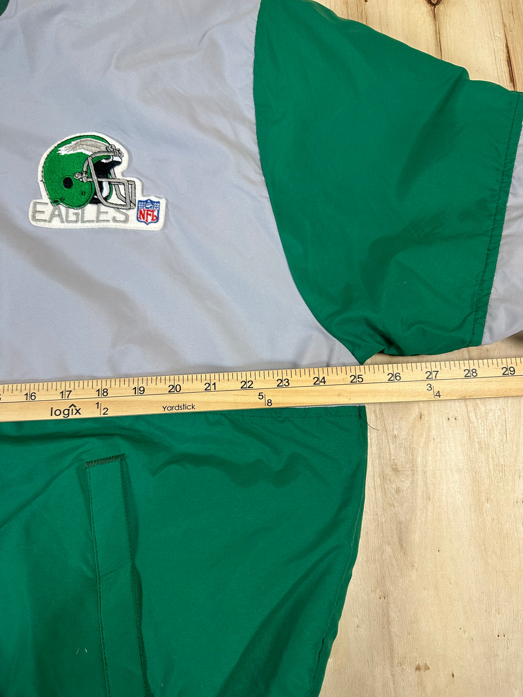 Philadelphia Eagles Vintage Chalk Line NFL Bomber Jacket Size XL Made In USA