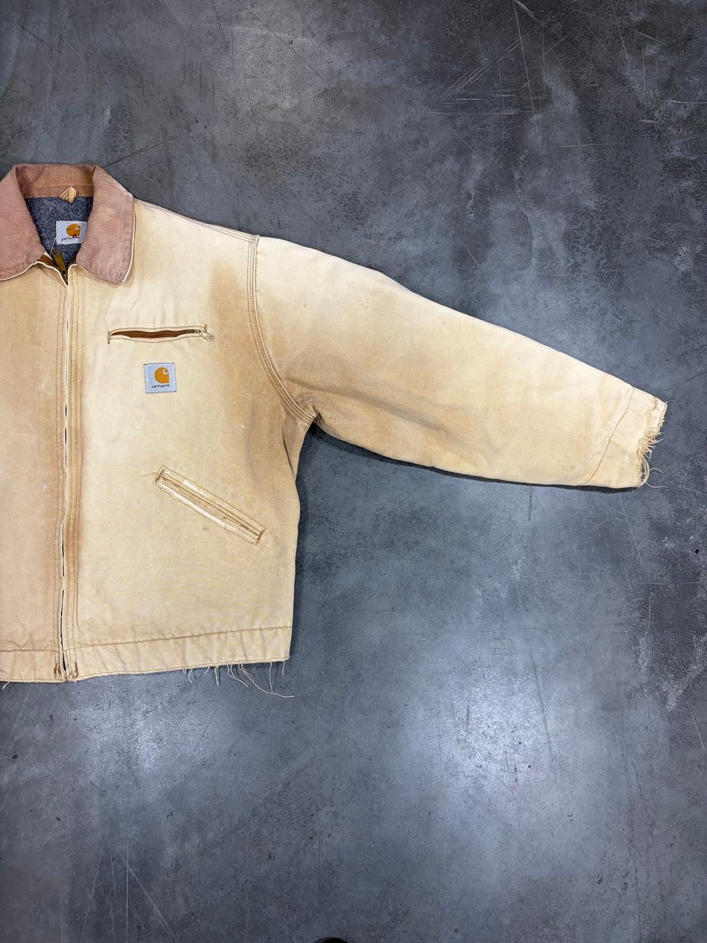 Vintage Blanked Lined Faded Carhartt Detroit Jacket J01