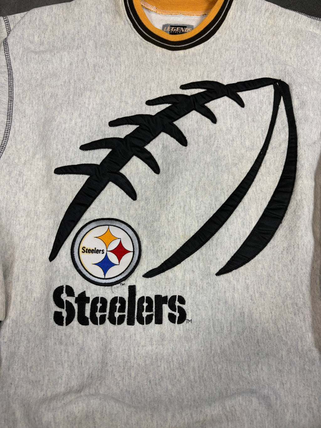 Pittsburgh Steelers Embroidered Vintage NFL Crewneck