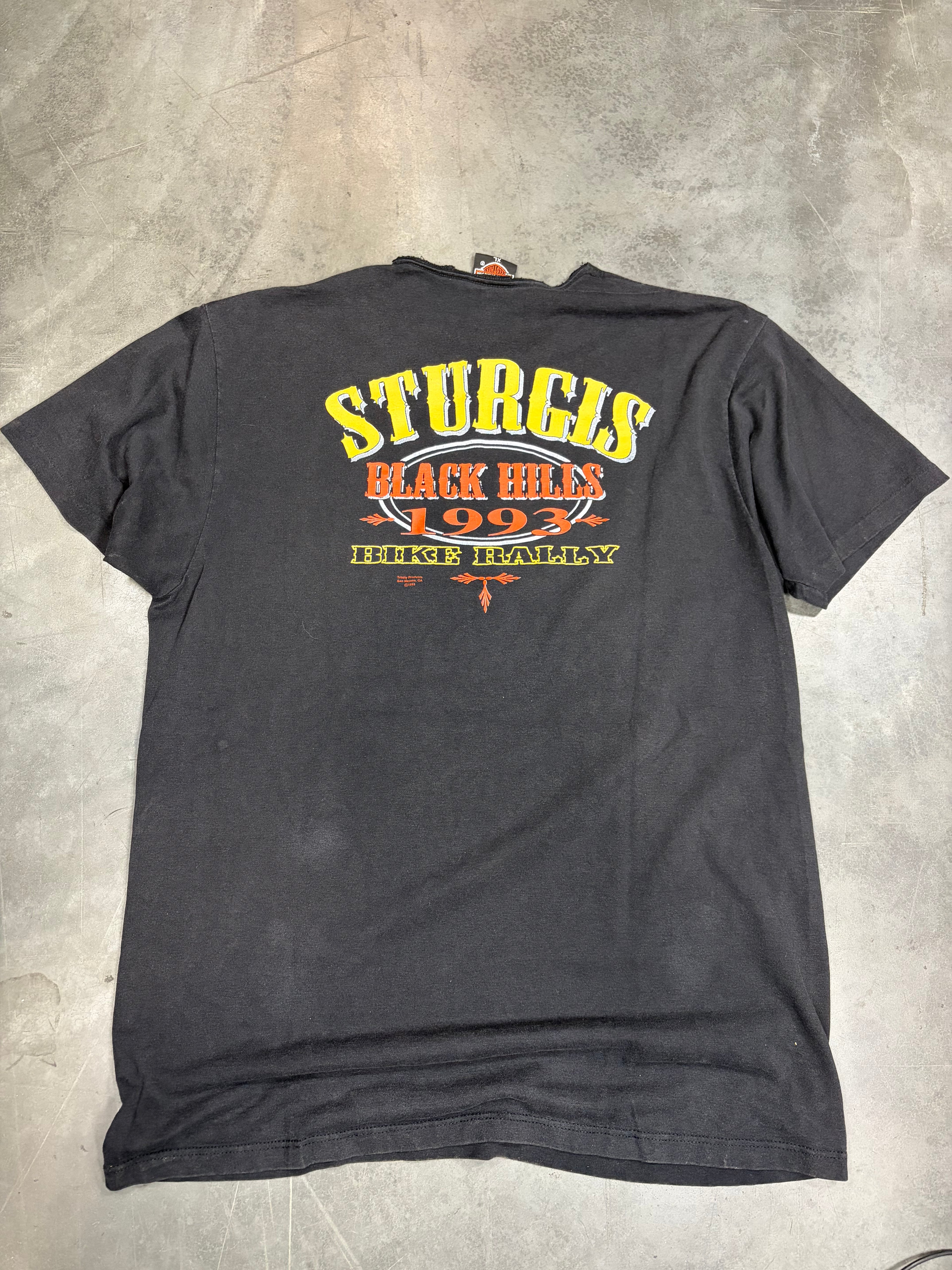 1993 I Own a Harley Sturgis Harley Davidson 3D Emblem Vintage Shirt