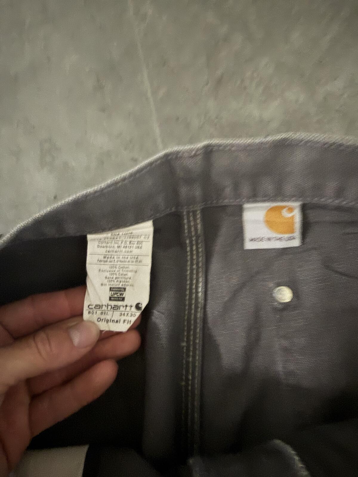 Carhartt B01 GVL Double Knee Carpenter Pants Size 34x30 Vintage