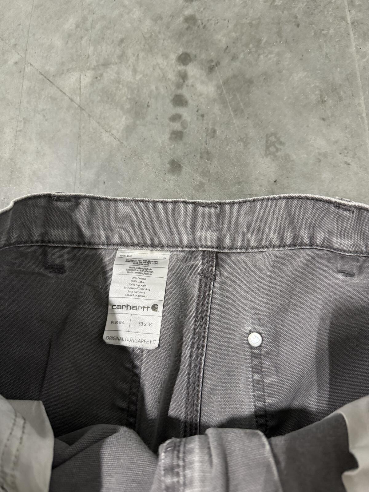 Carhartt B136 GVL Double Knee Carpenter Pants  Size 33x34 Vintage