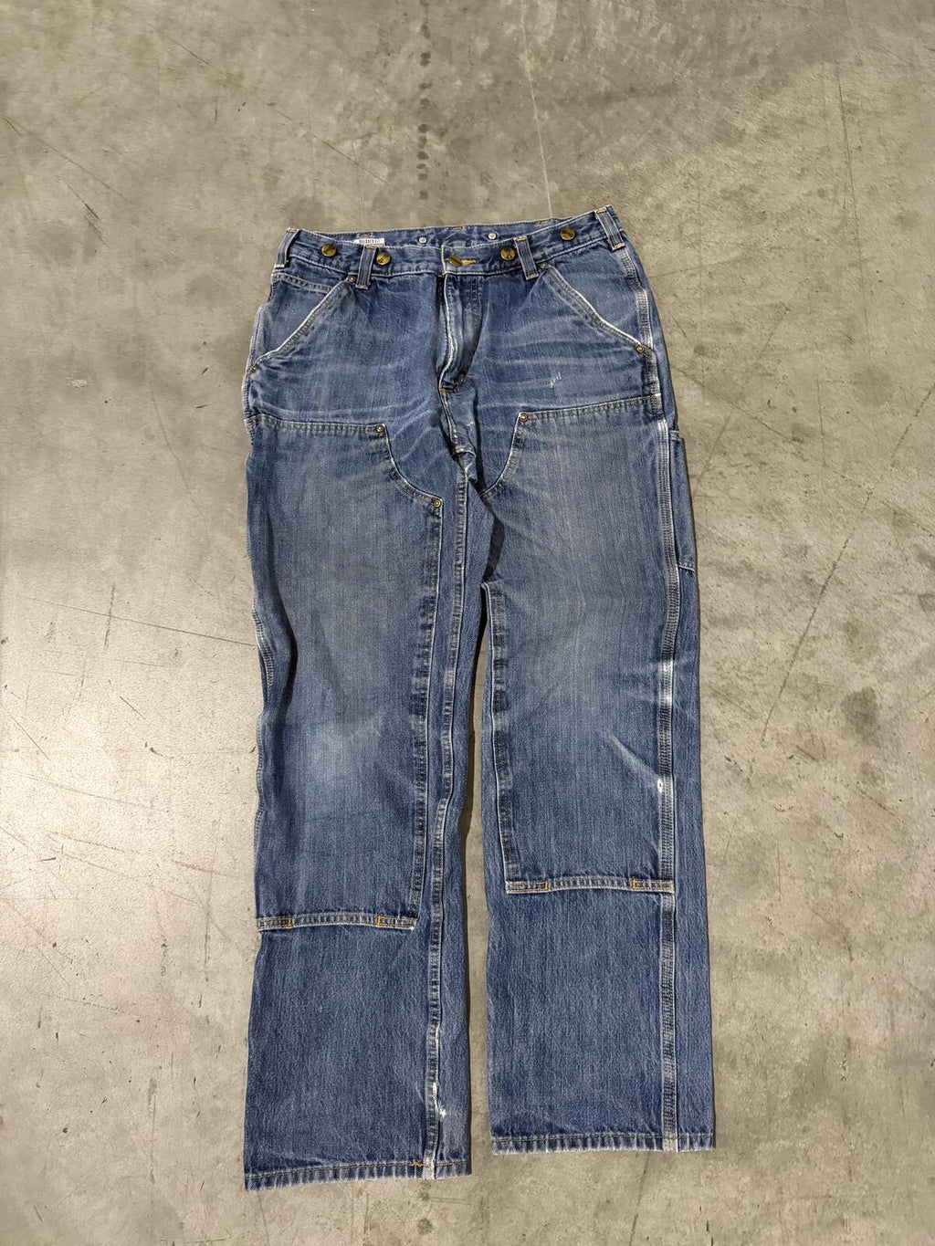 Carhart Double Knee Carpenter Jeans Size 33x34 Vintage