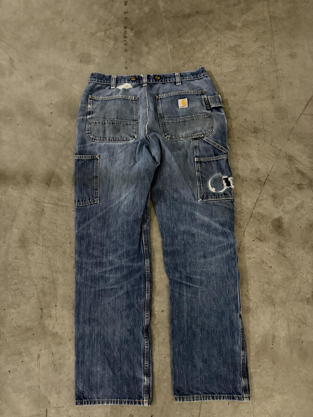 Carhart Double Knee Carpenter Jeans Size 33x34 Vintage