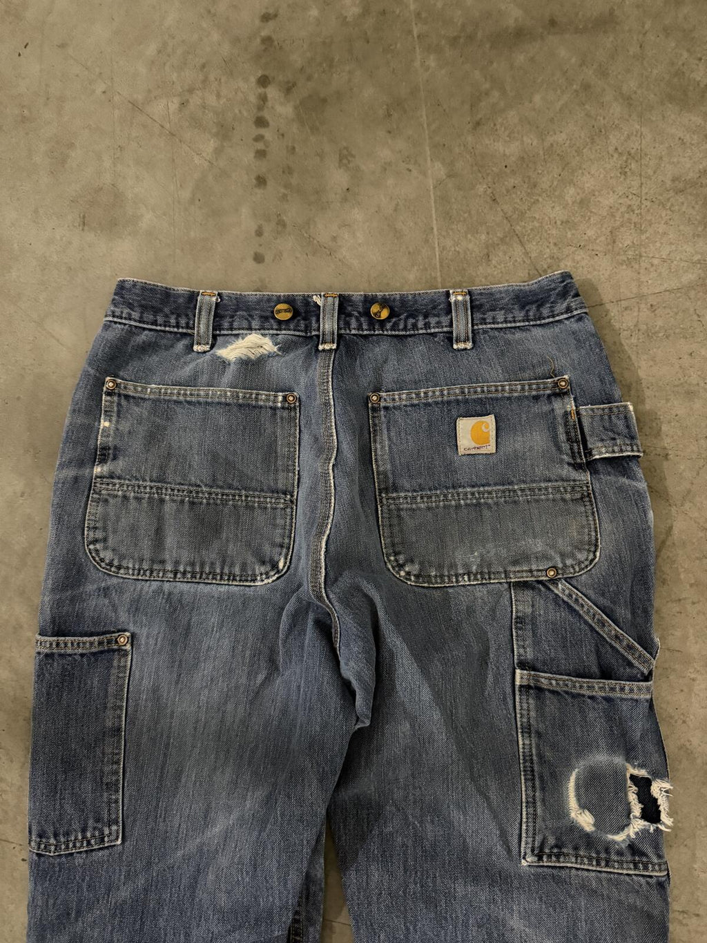 Carhart Double Knee Carpenter Jeans Size 33x34 Vintage