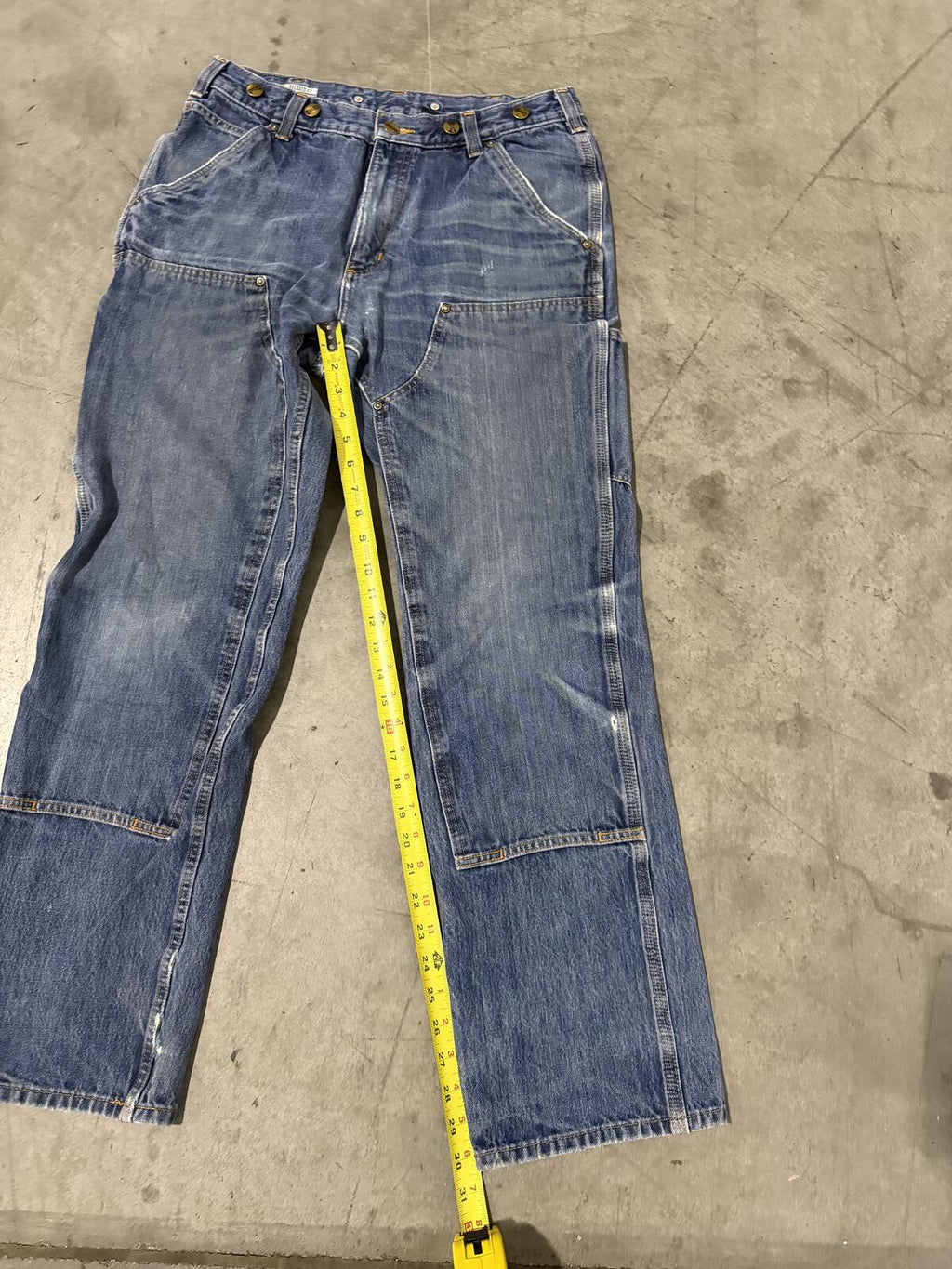 Carhart Double Knee Carpenter Jeans Size 33x34 Vintage
