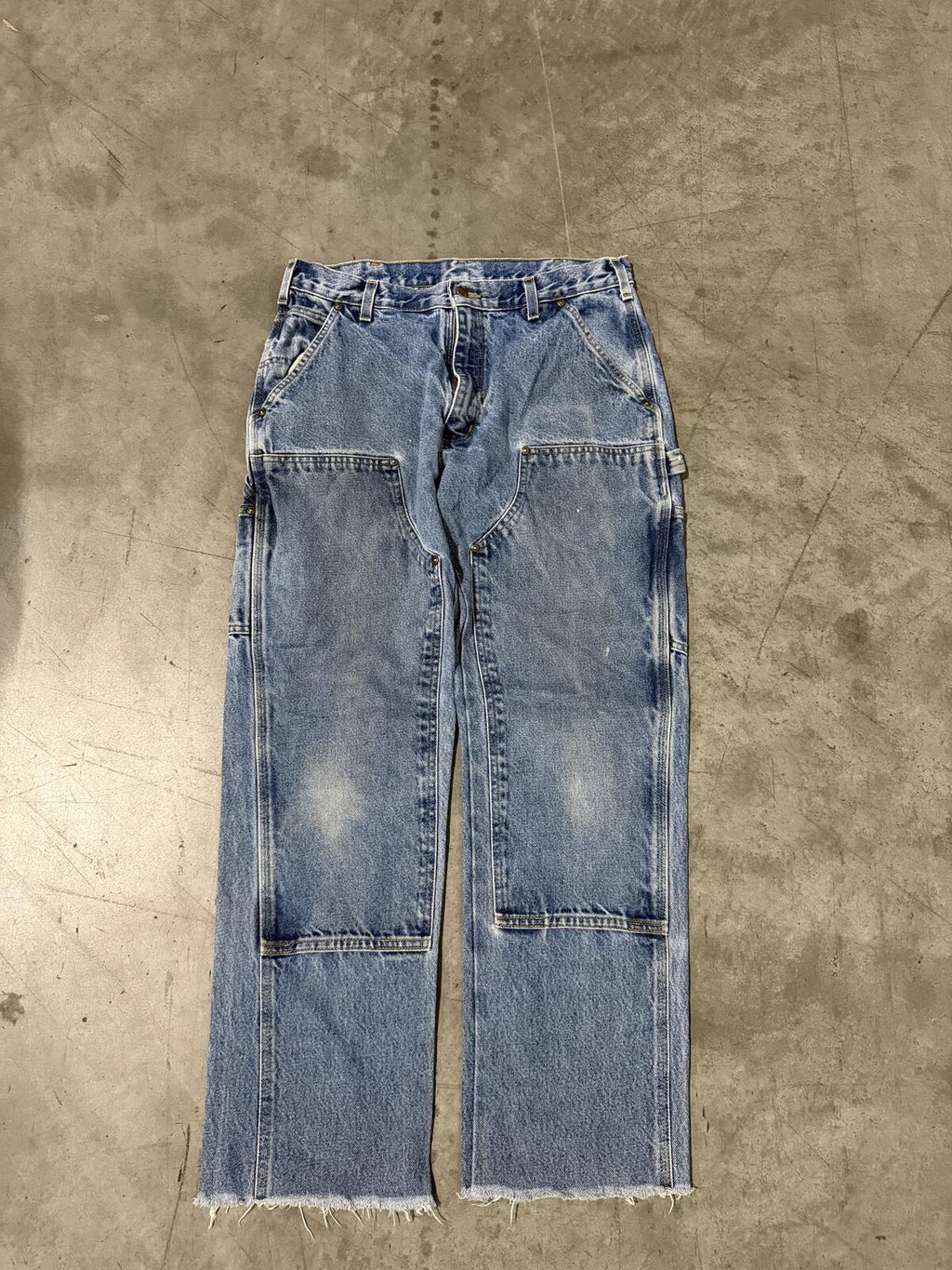 Carhartt B73 DST Double Knee Carpenter Jeans Size 34x30 Vintage