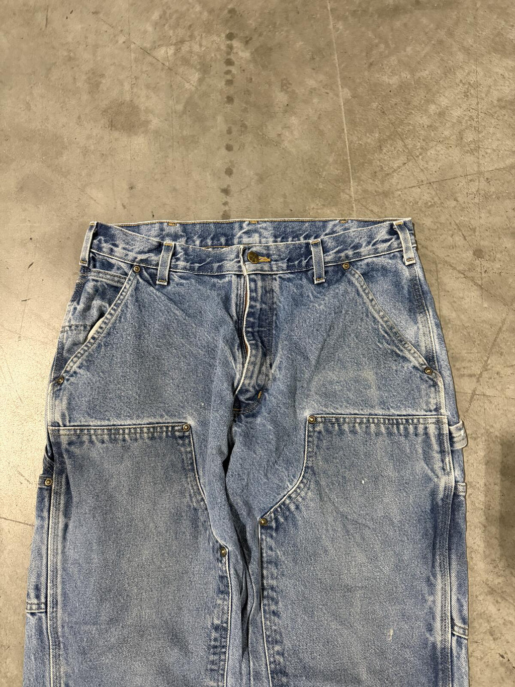Carhartt B73 DST Double Knee Carpenter Jeans Size 34x30 Vintage