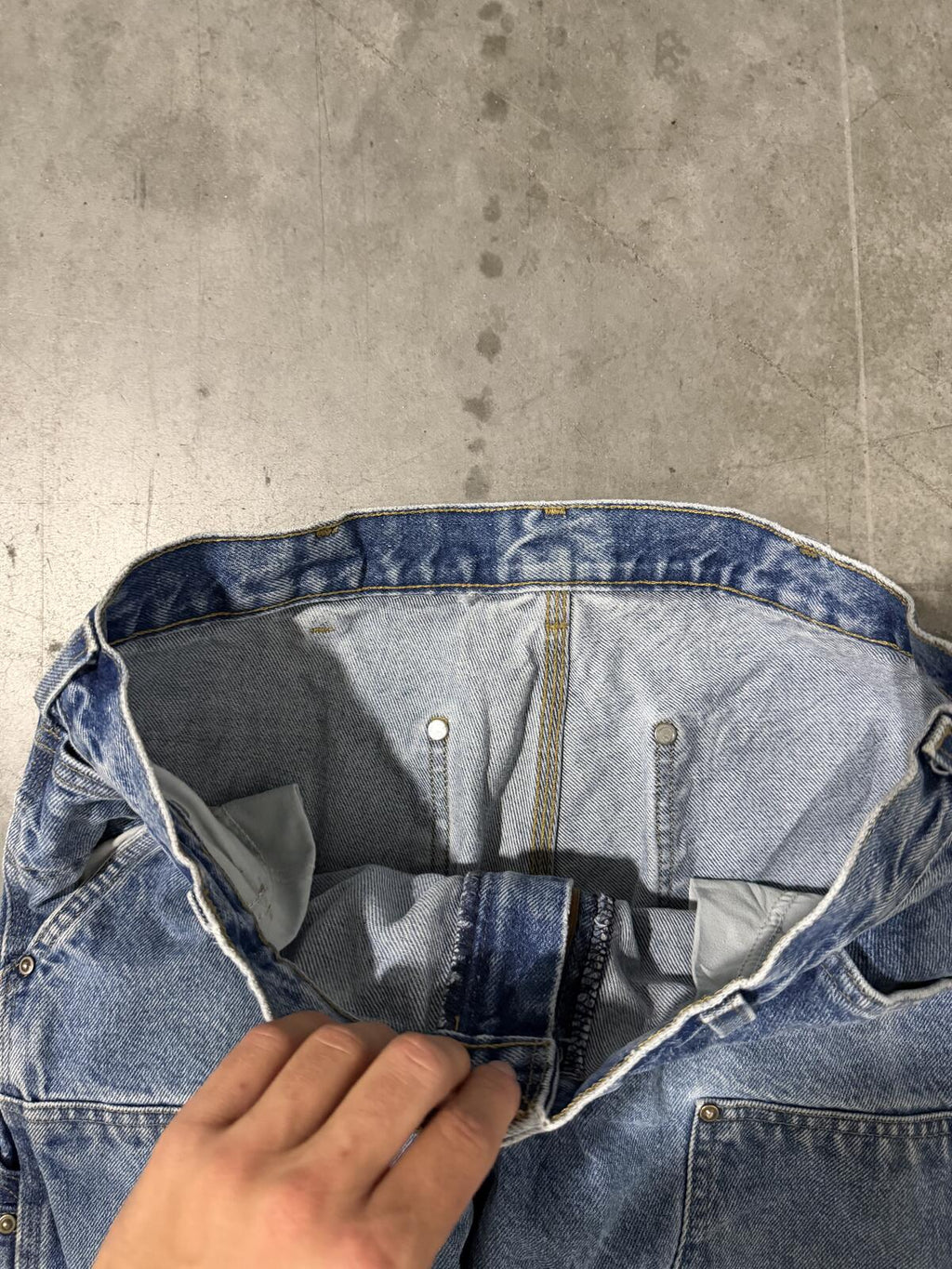 Carhartt B73 DST Double Knee Carpenter Jeans Size 34x30 Vintage