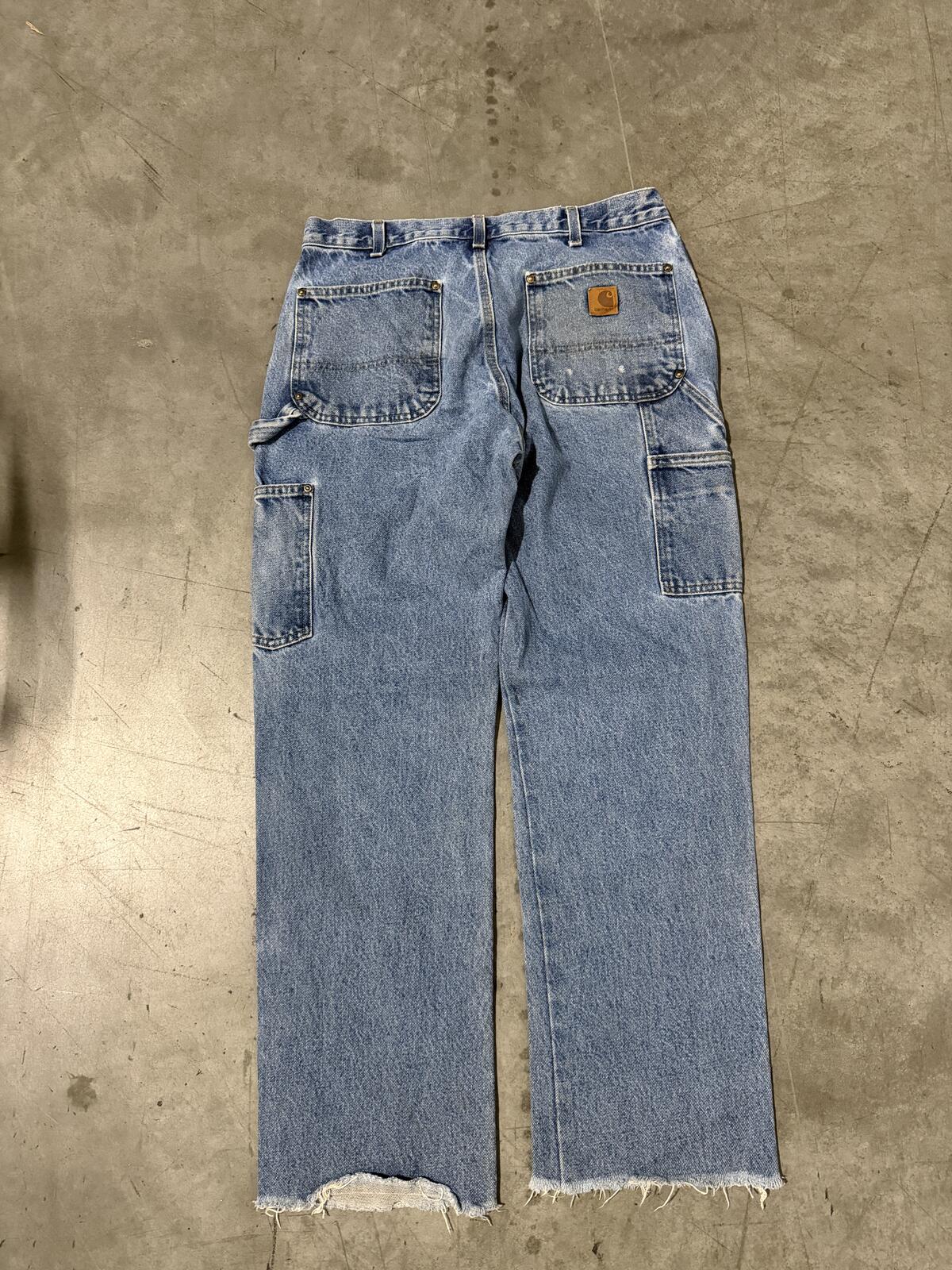 Carhartt B73 DST Double Knee Carpenter Jeans Size 34x30 Vintage