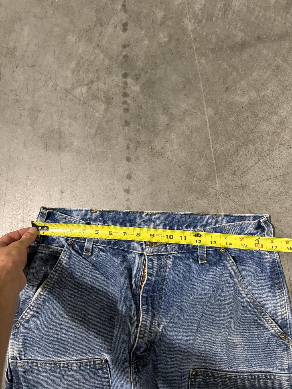 Carhartt B73 DST Double Knee Carpenter Jeans Size 34x30 Vintage