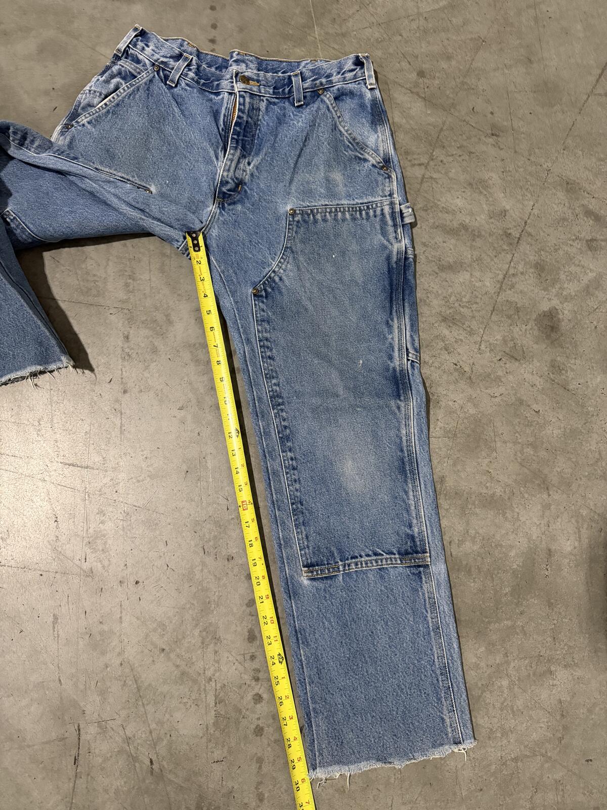 Carhartt B73 DST Double Knee Carpenter Jeans Size 34x30 Vintage