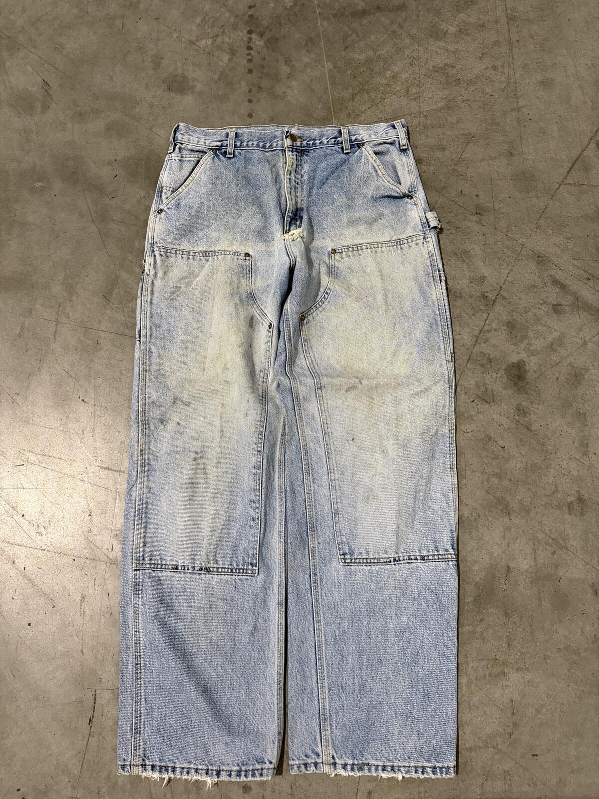 Carhartt B73 DST Double Knee Carpenter Pants Size 36x32 Vintage