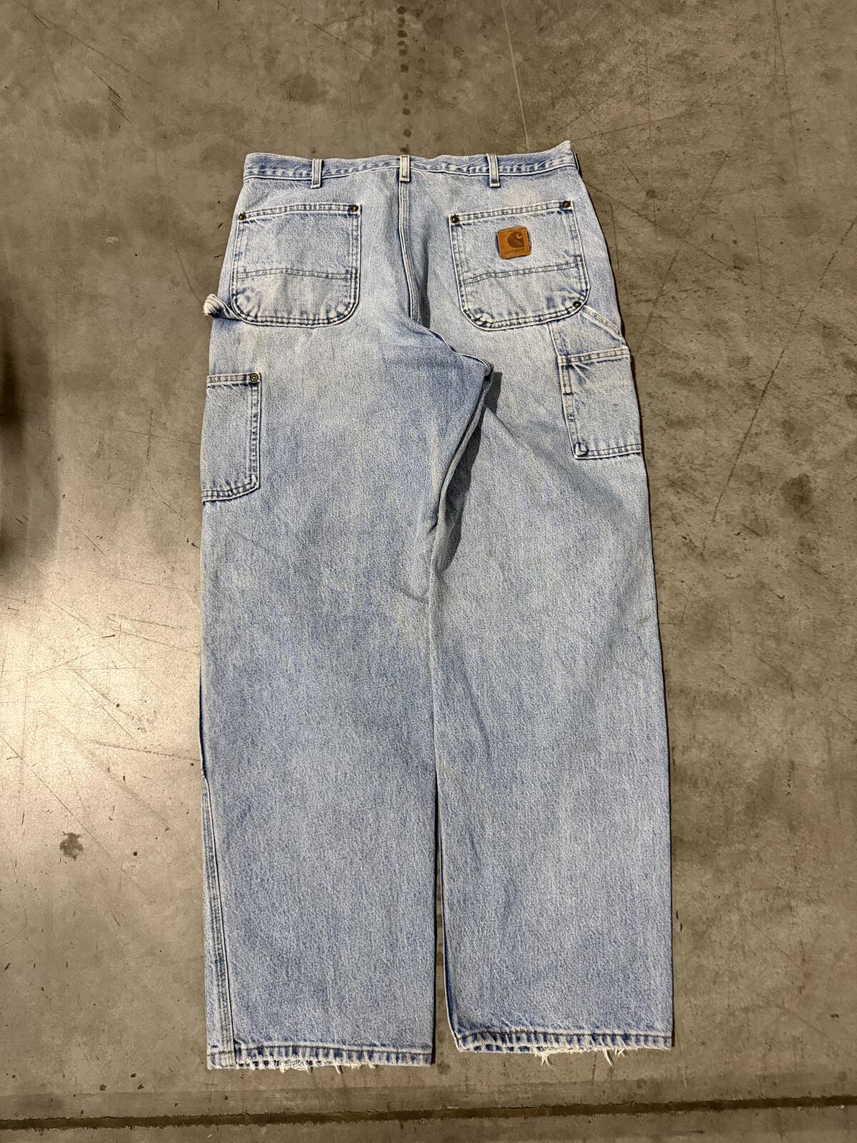 Carhartt B73 DST Double Knee Carpenter Pants Size 36x32 Vintage