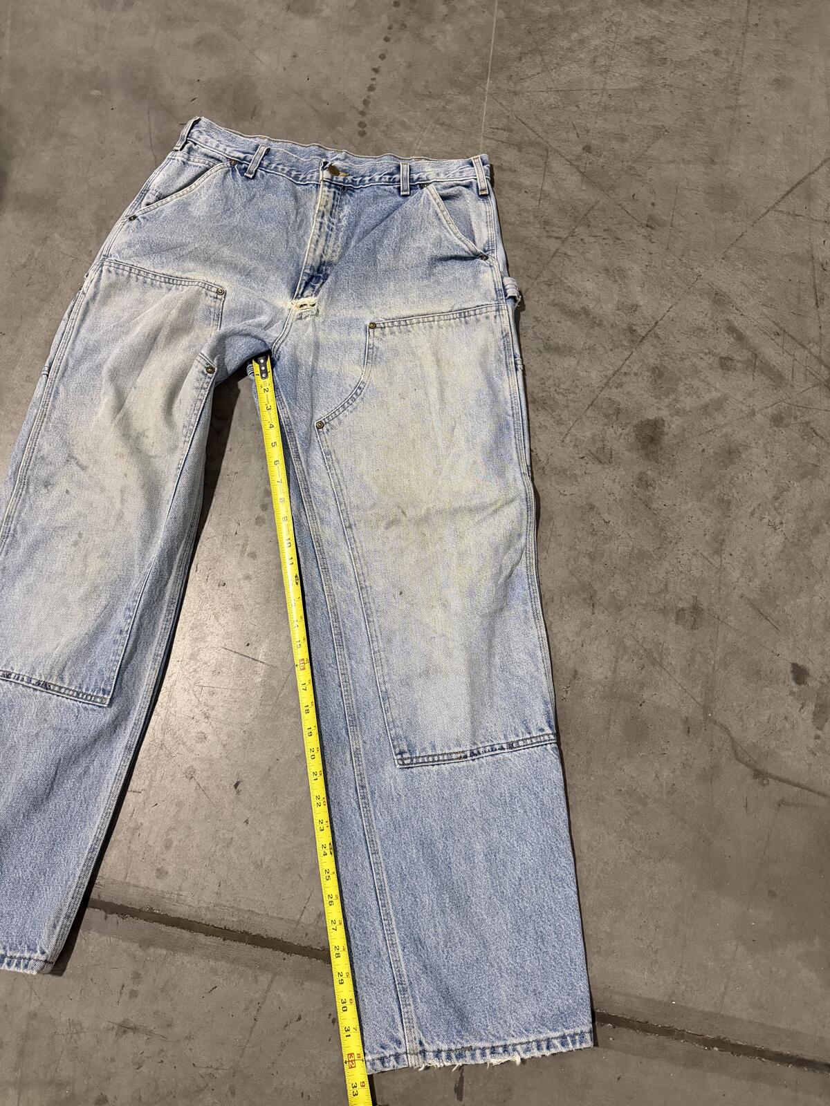 Carhartt B73 DST Double Knee Carpenter Pants Size 36x32 Vintage