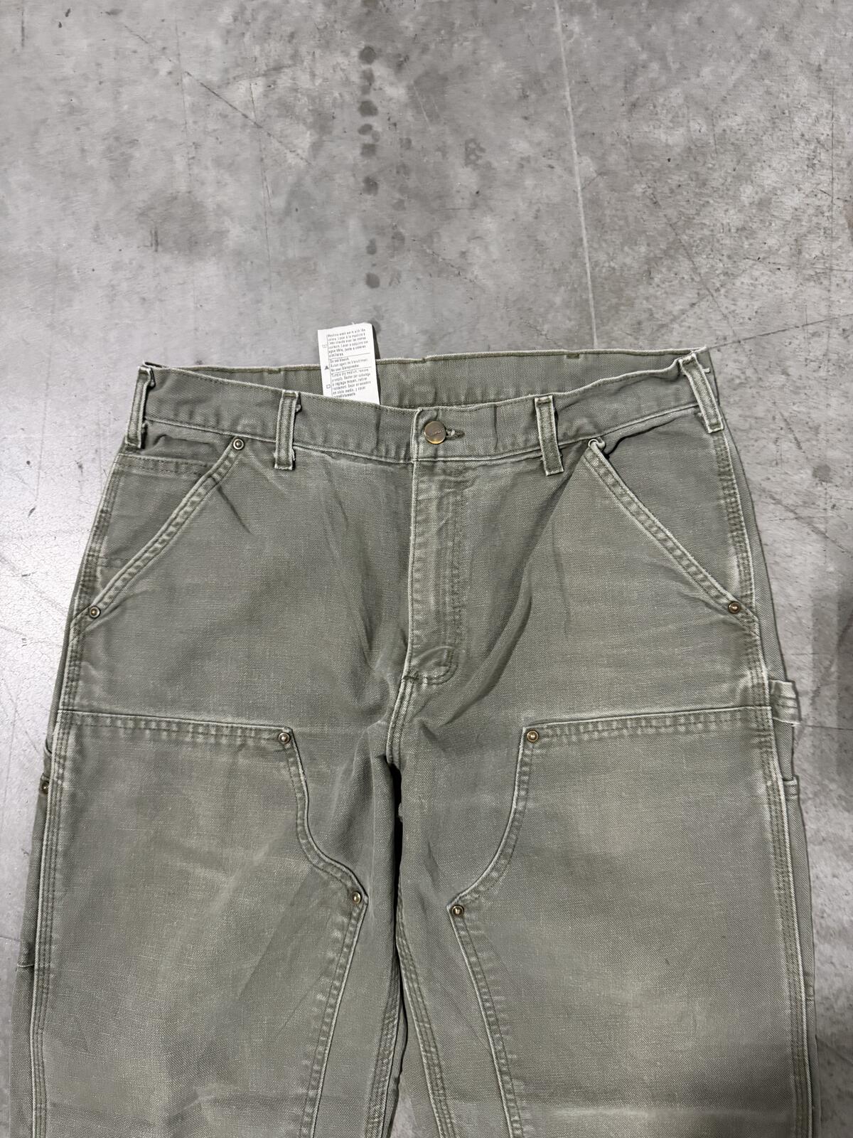 Carhartt B136 MOS Double Knee Carpenter Pants Size 34x30 Vintage