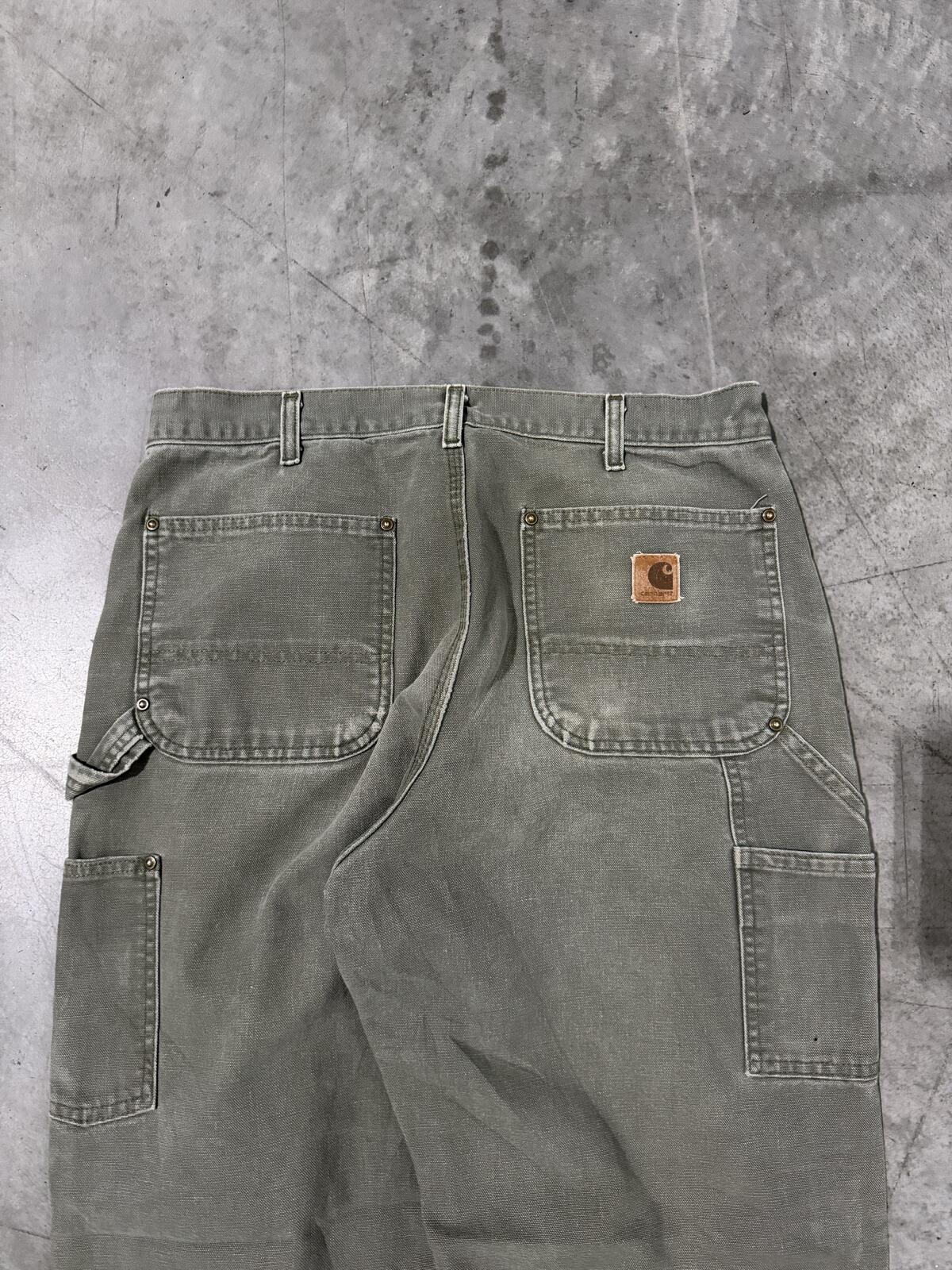 Carhartt B136 MOS Double Knee Carpenter Pants Size 34x30 Vintage