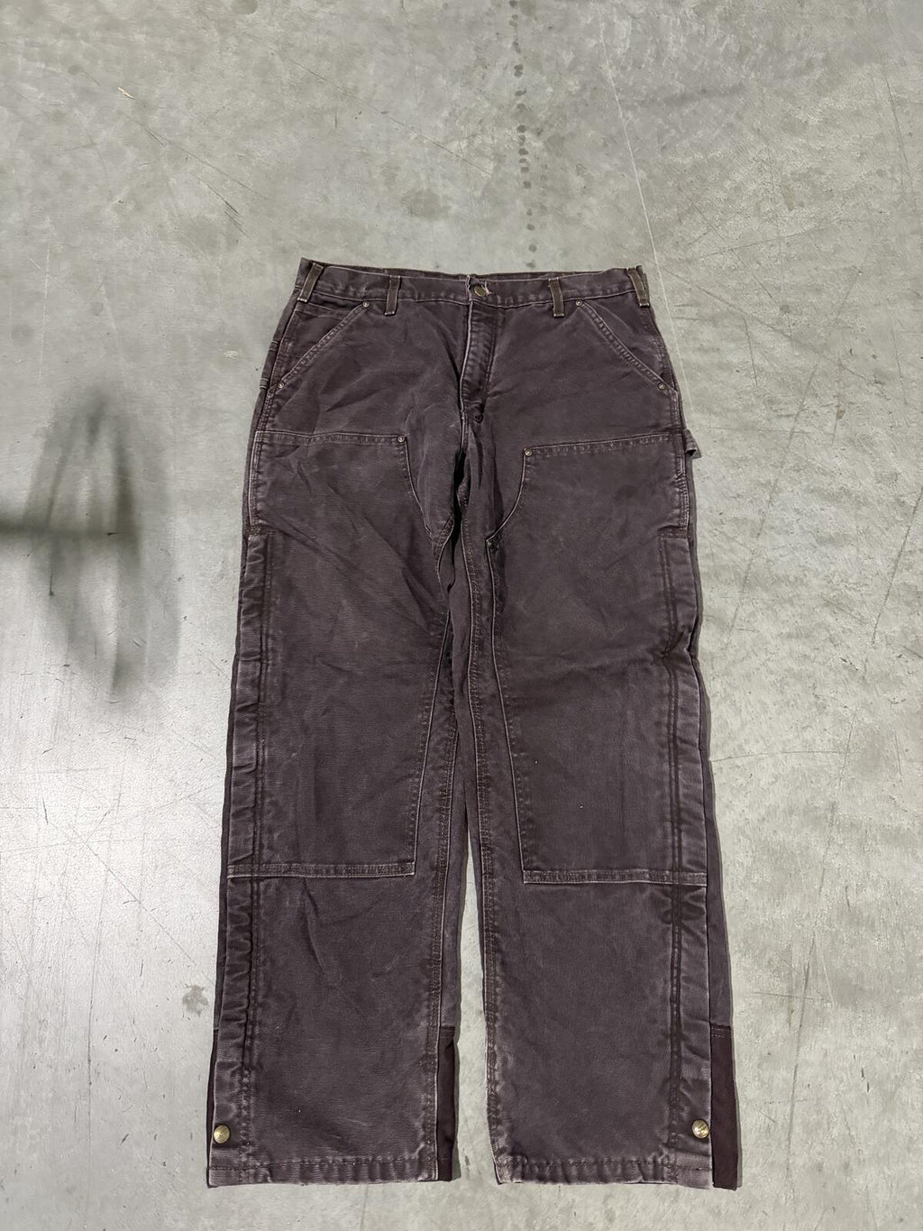 Carhartt B194 DKB Double Knee Carpenter Pants Quilt Lined Size 36x32 Vintage