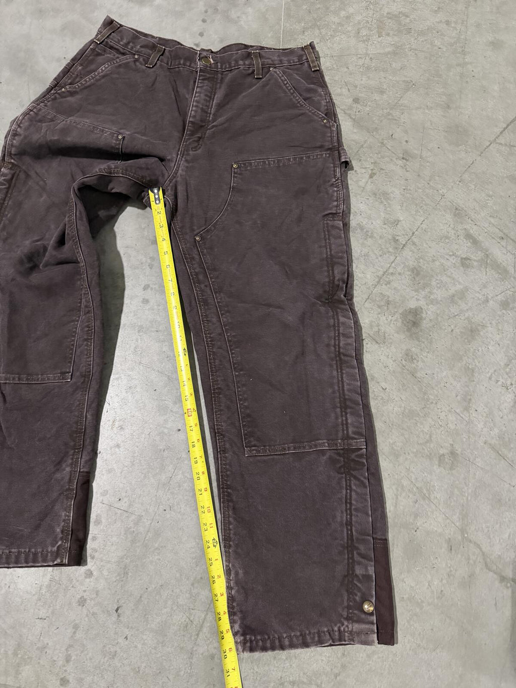Carhartt B194 DKB Double Knee Carpenter Pants Quilt Lined Size 36x32 Vintage