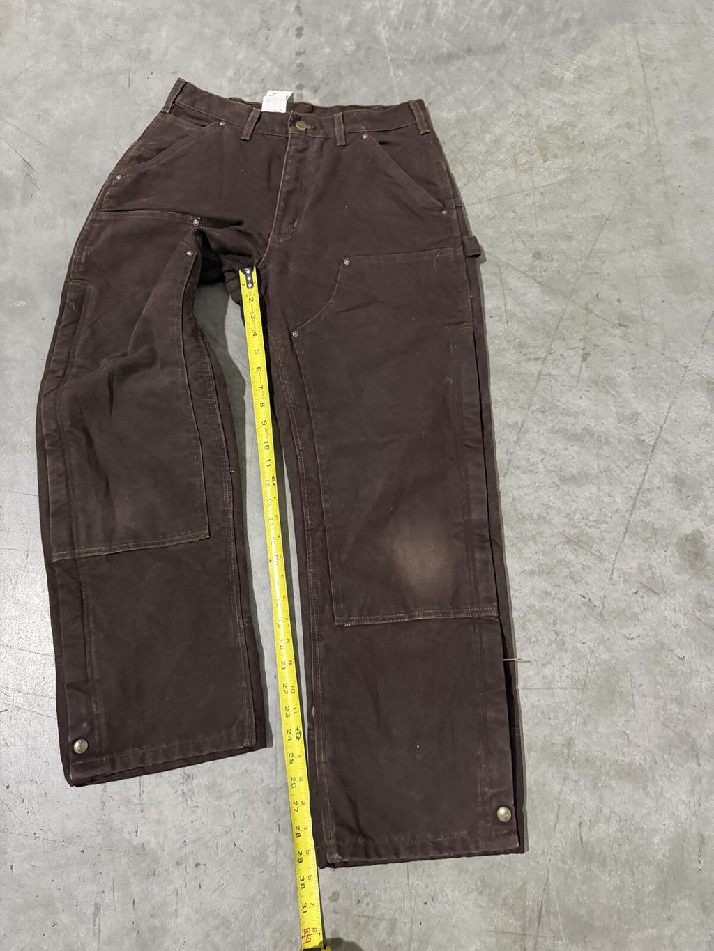 Carhartt B194 DKB Double Knee Carpenter Pants Quilt Lined Size 32x30 Vintage