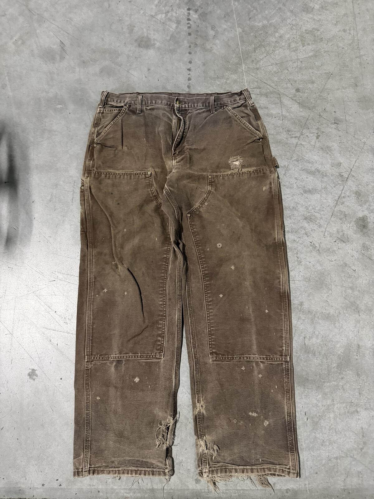 Carhartt B136 DKB Double Knee Carpenter Pants Size 36x32 Vintage