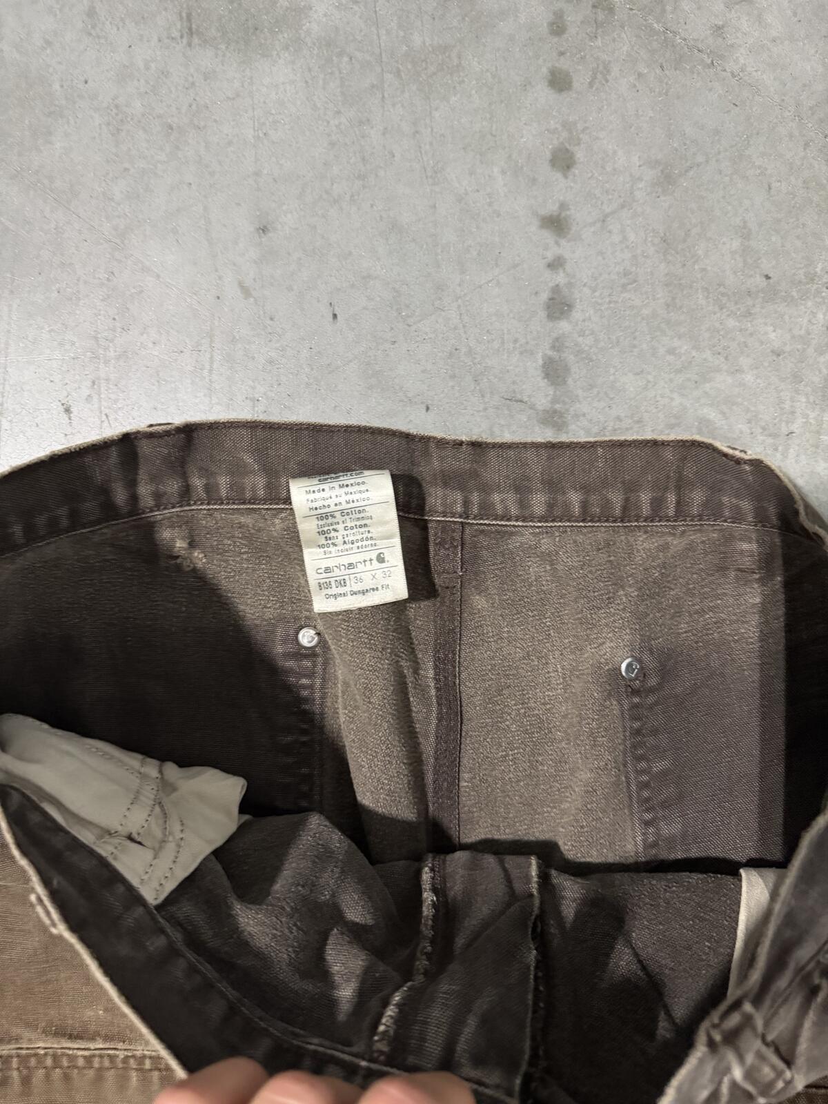 Carhartt B136 DKB Double Knee Carpenter Pants Size 36x32 Vintage