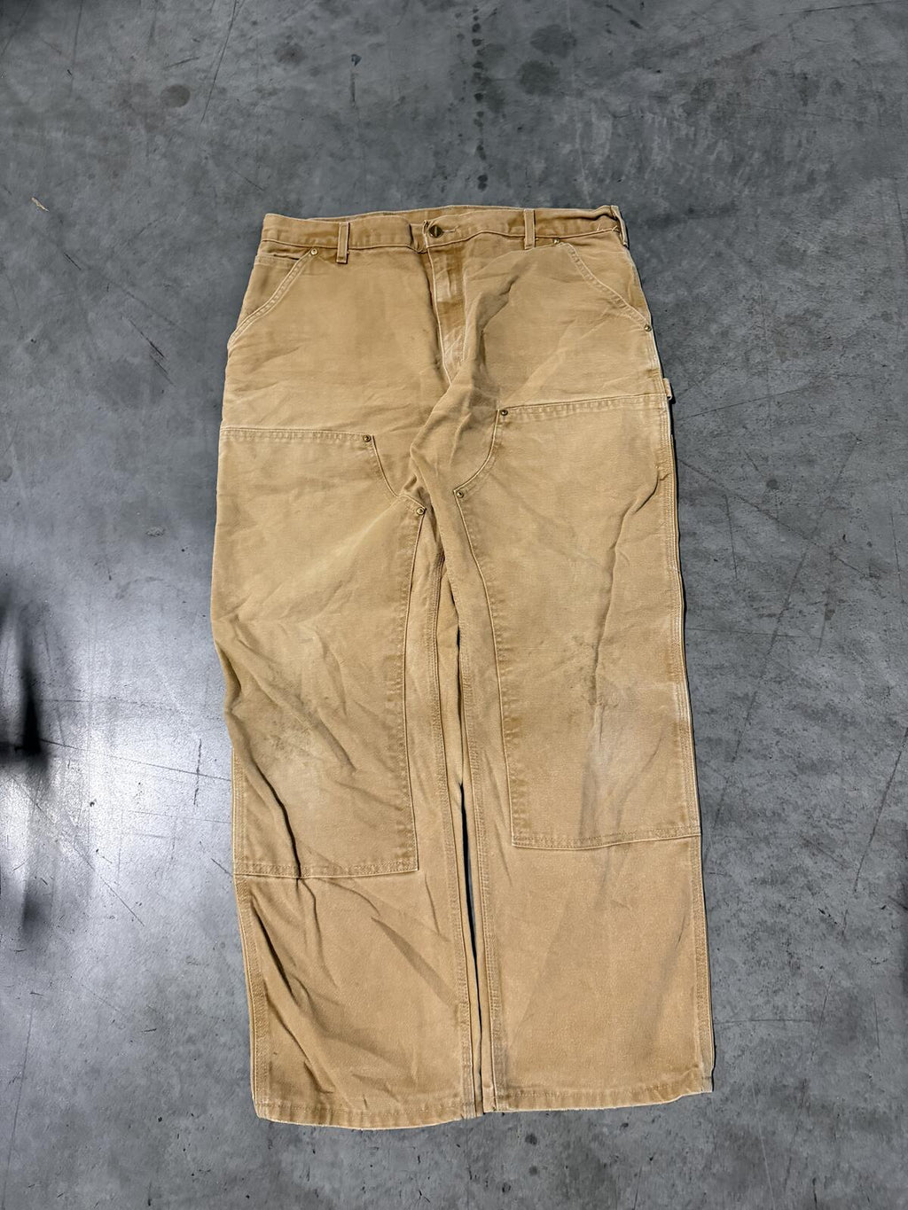 Carhartt B01 BRN Double Knee Carpenter Pants Size 38x30 Vintage