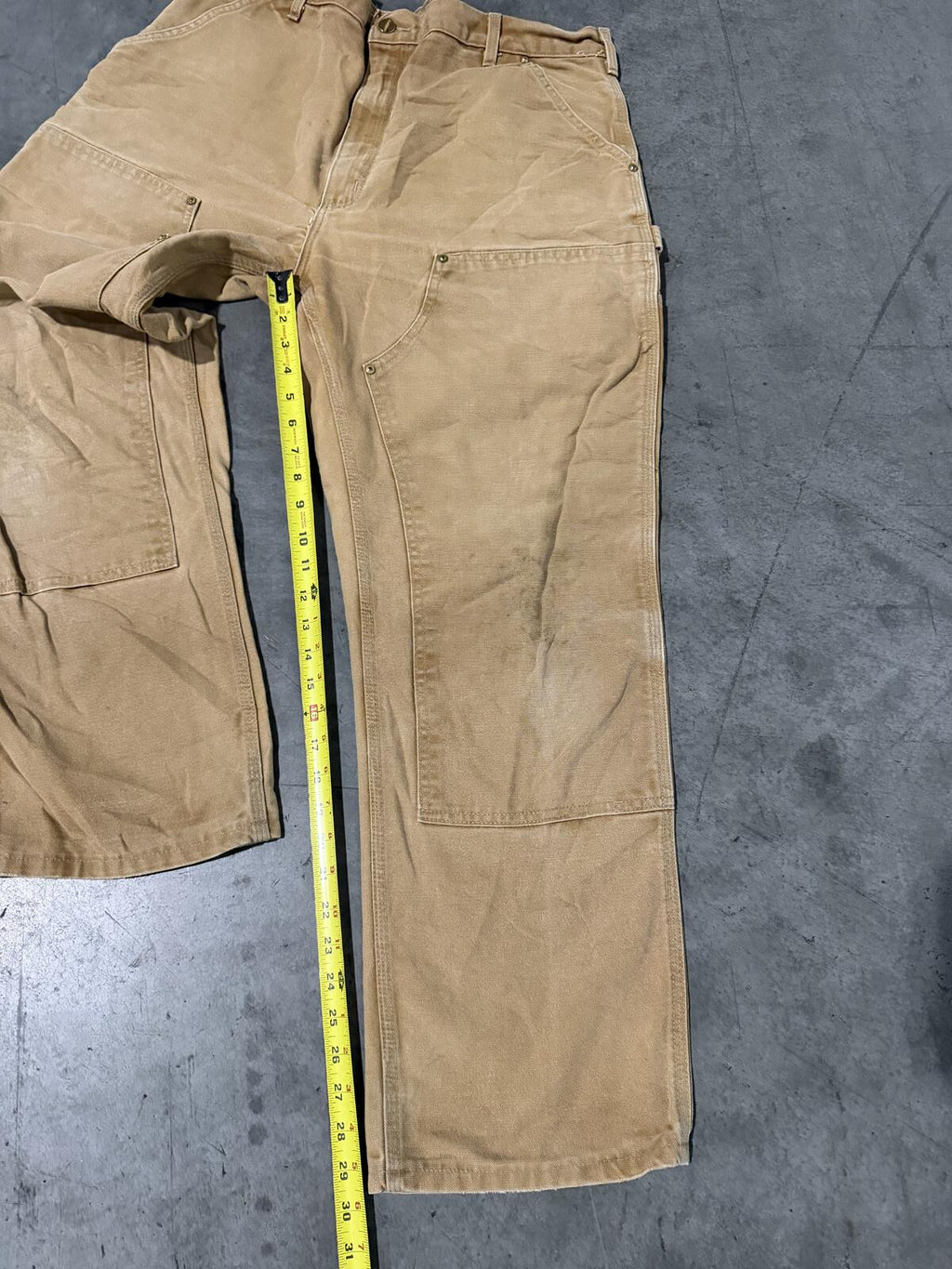 Carhartt B01 BRN Double Knee Carpenter Pants Size 38x30 Vintage