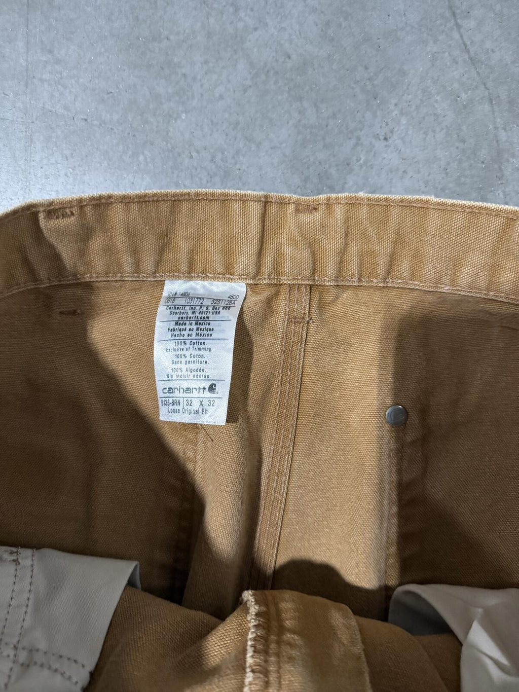 Carhartt B136 BRN Double Knee Carpenter Pants Size 32x32 Vintage