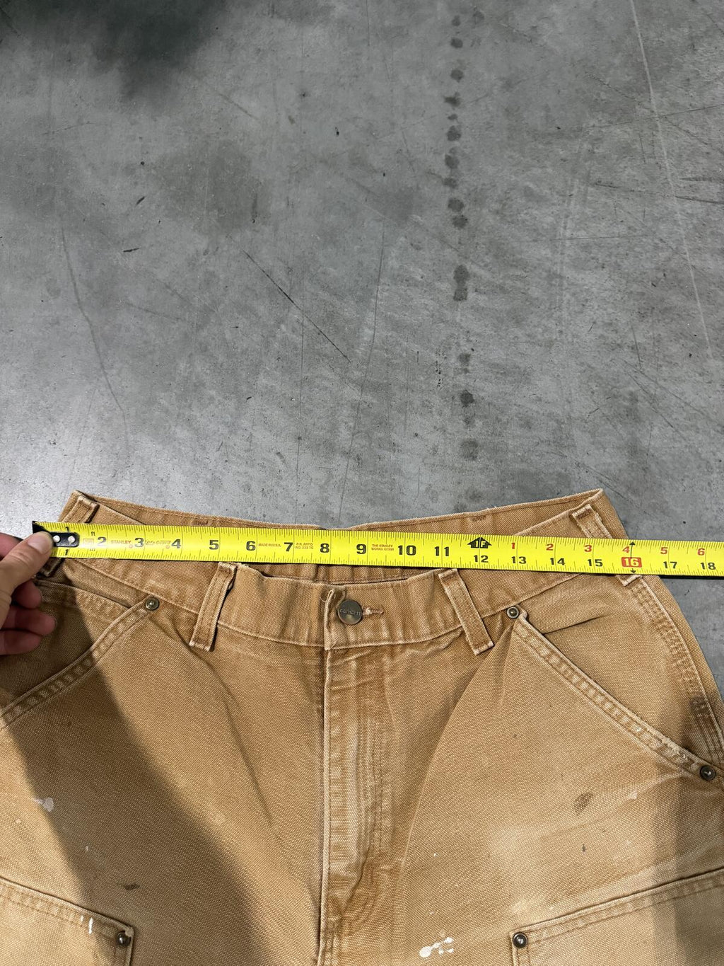 Carhartt B136 BRN Double Knee Carpenter Pants Size 32x32 Vintage