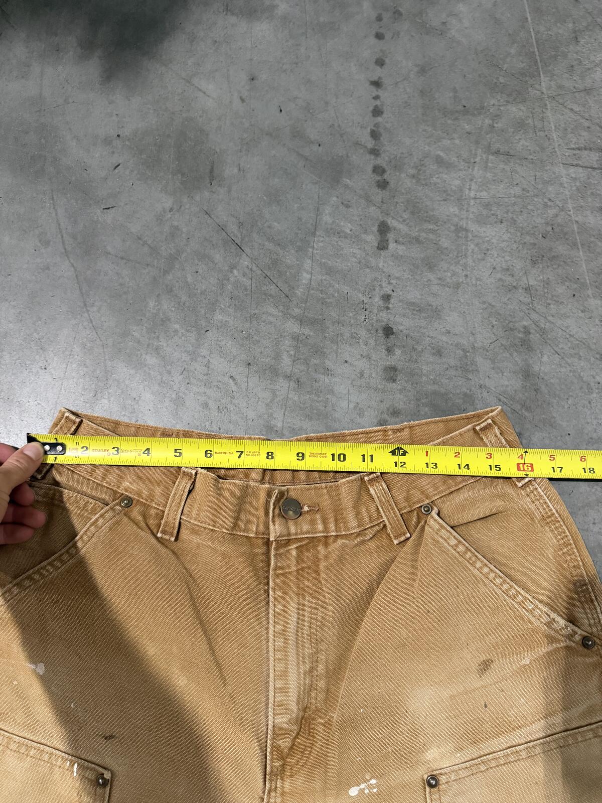 Carhartt B136 BRN Double Knee Carpenter Pants Size 32x32 Vintage