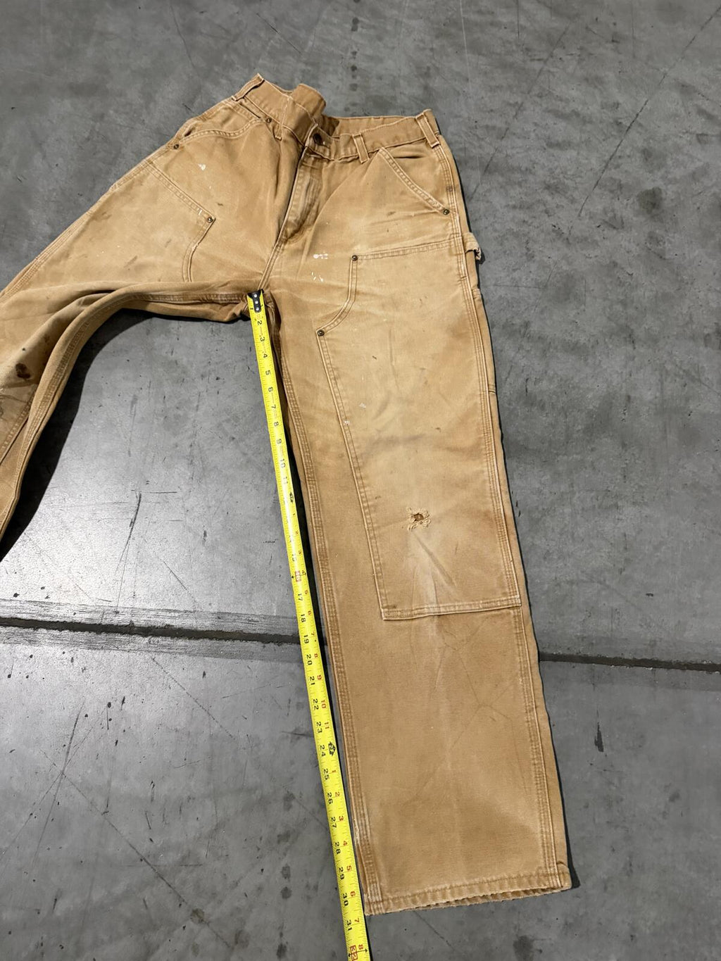 Carhartt B136 BRN Double Knee Carpenter Pants Size 32x32 Vintage