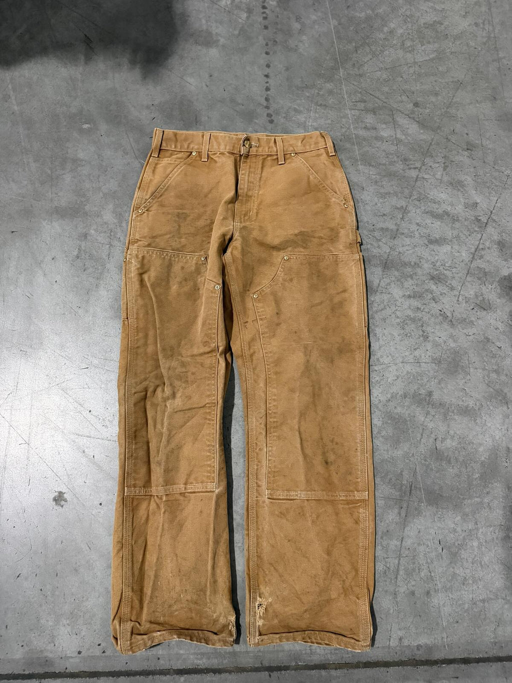 Carhartt B01 BRN Double Knee Carpenter Pants Size 30x30 Vintage