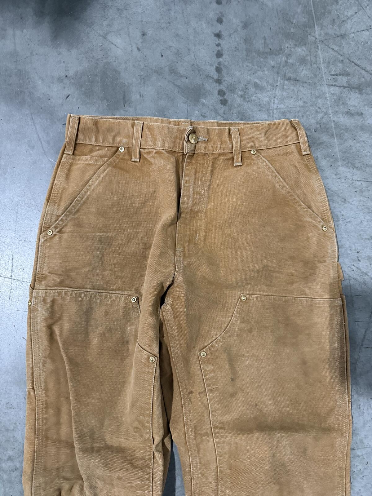 Carhartt B01 BRN Double Knee Carpenter Pants Size 30x30 Vintage