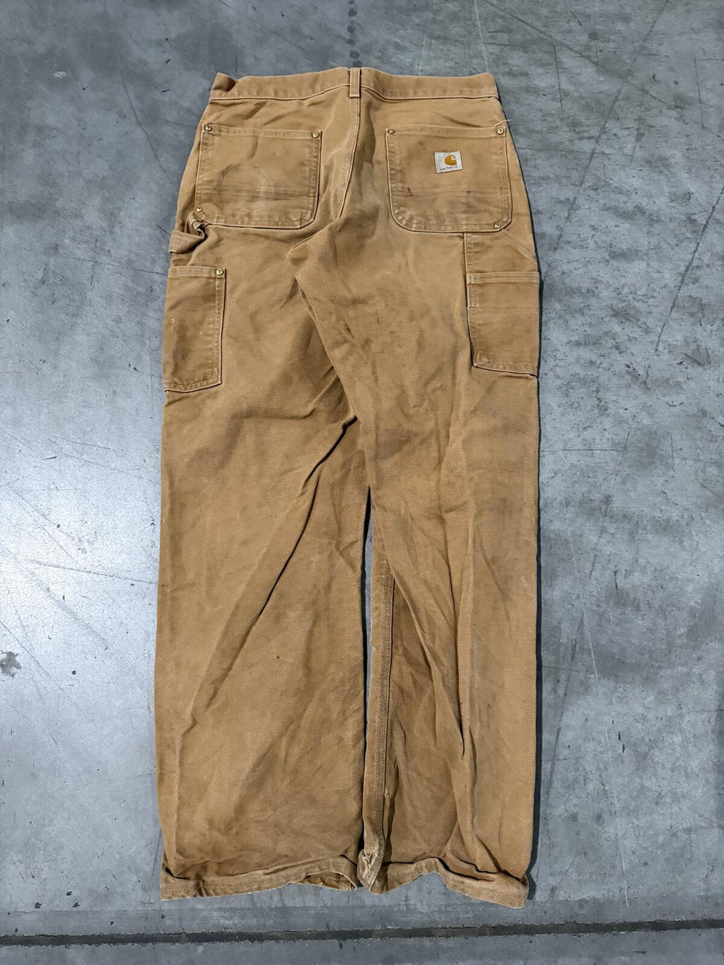 Carhartt B01 BRN Double Knee Carpenter Pants Size 30x30 Vintage