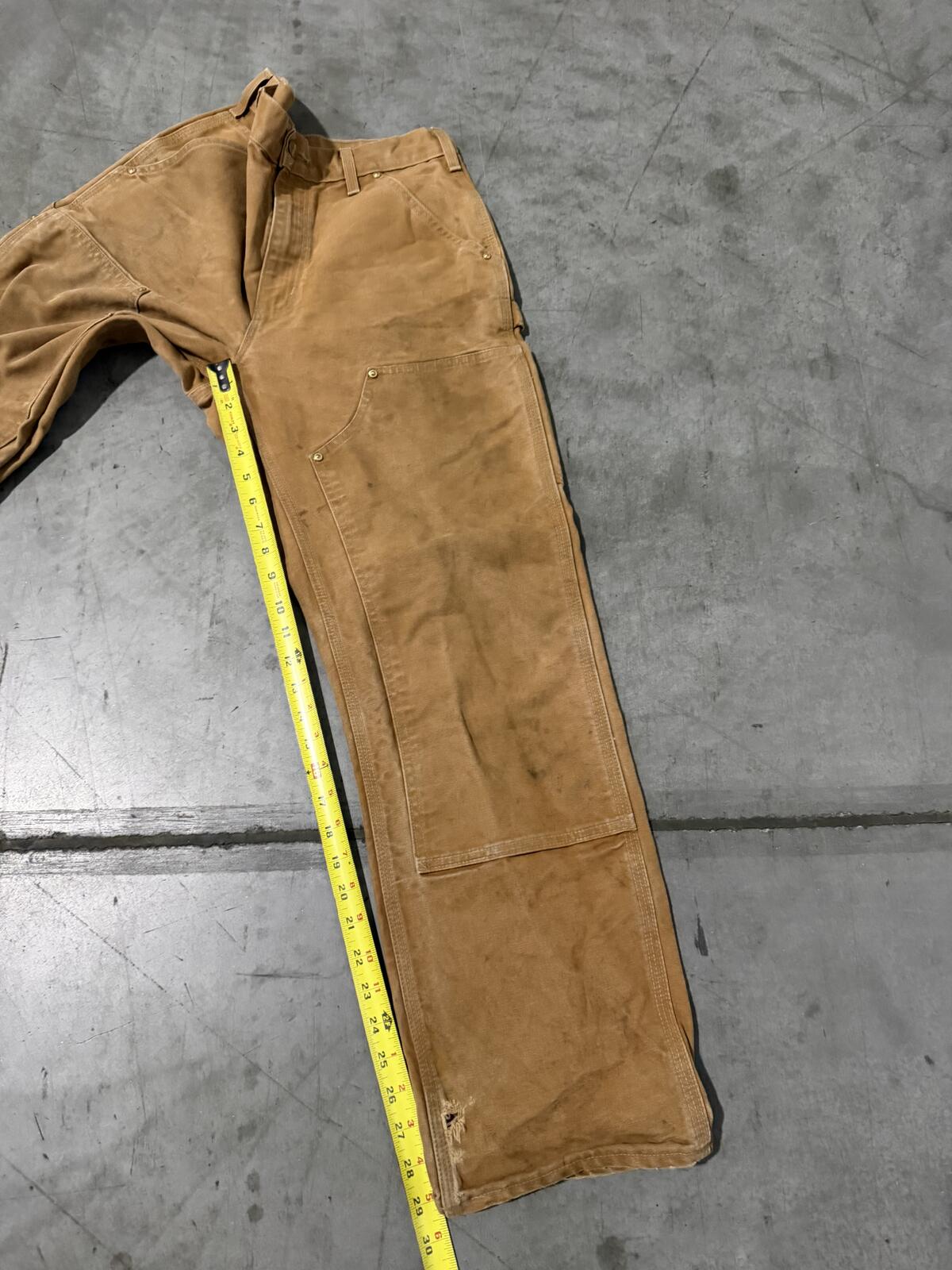 Carhartt B01 BRN Double Knee Carpenter Pants Size 30x30 Vintage