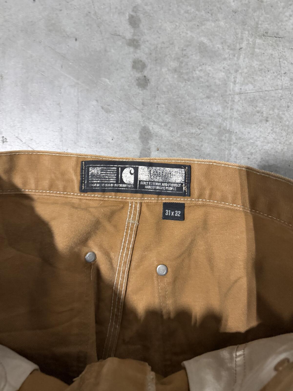 Carhartt Double Knees Carpenter Pants Size 31x32 Vintage