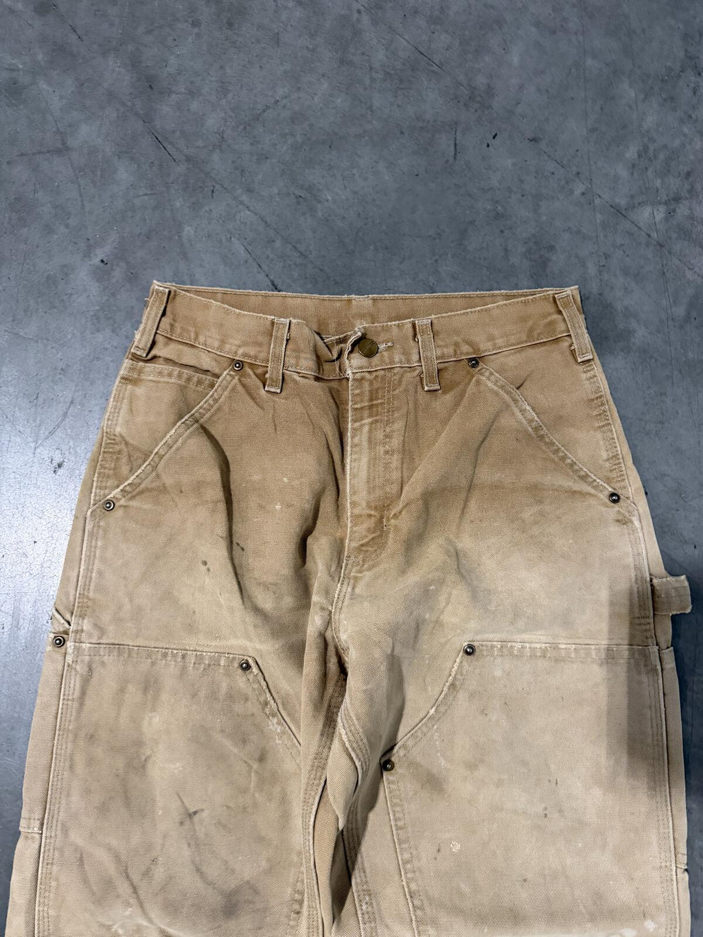 Carhartt B01 BRN Double Knee Carpenter Pants Size 29x30 Vintage
