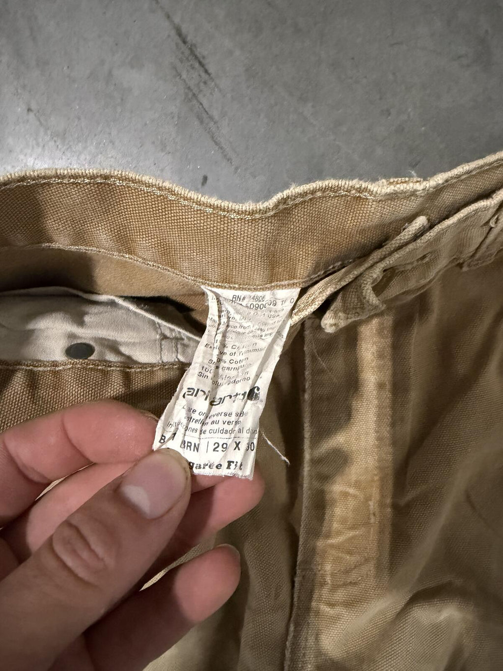 Carhartt B01 BRN Double Knee Carpenter Pants Size 29x30 Vintage
