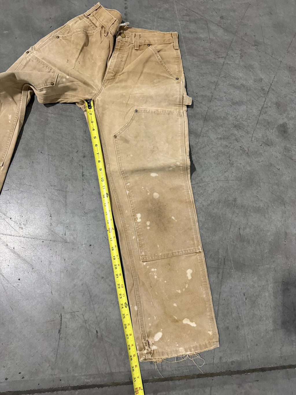 Carhartt B01 BRN Double Knee Carpenter Pants Size 29x30 Vintage