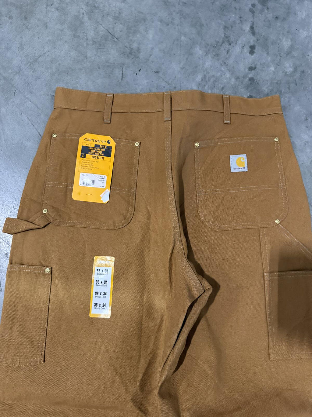 NWT Carhartt B01-M Double Knee Carpenter Pants Size 36x34 Vintage