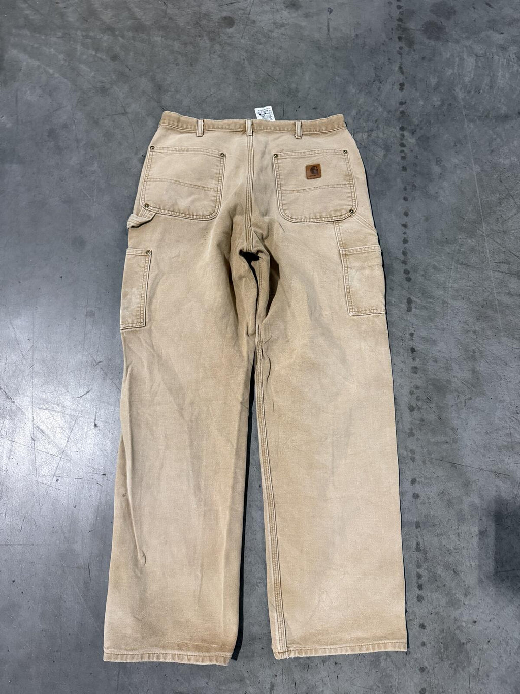 Carhartt B136 BRN Double Knee Carpenter Pants Size 34x32 Vintage