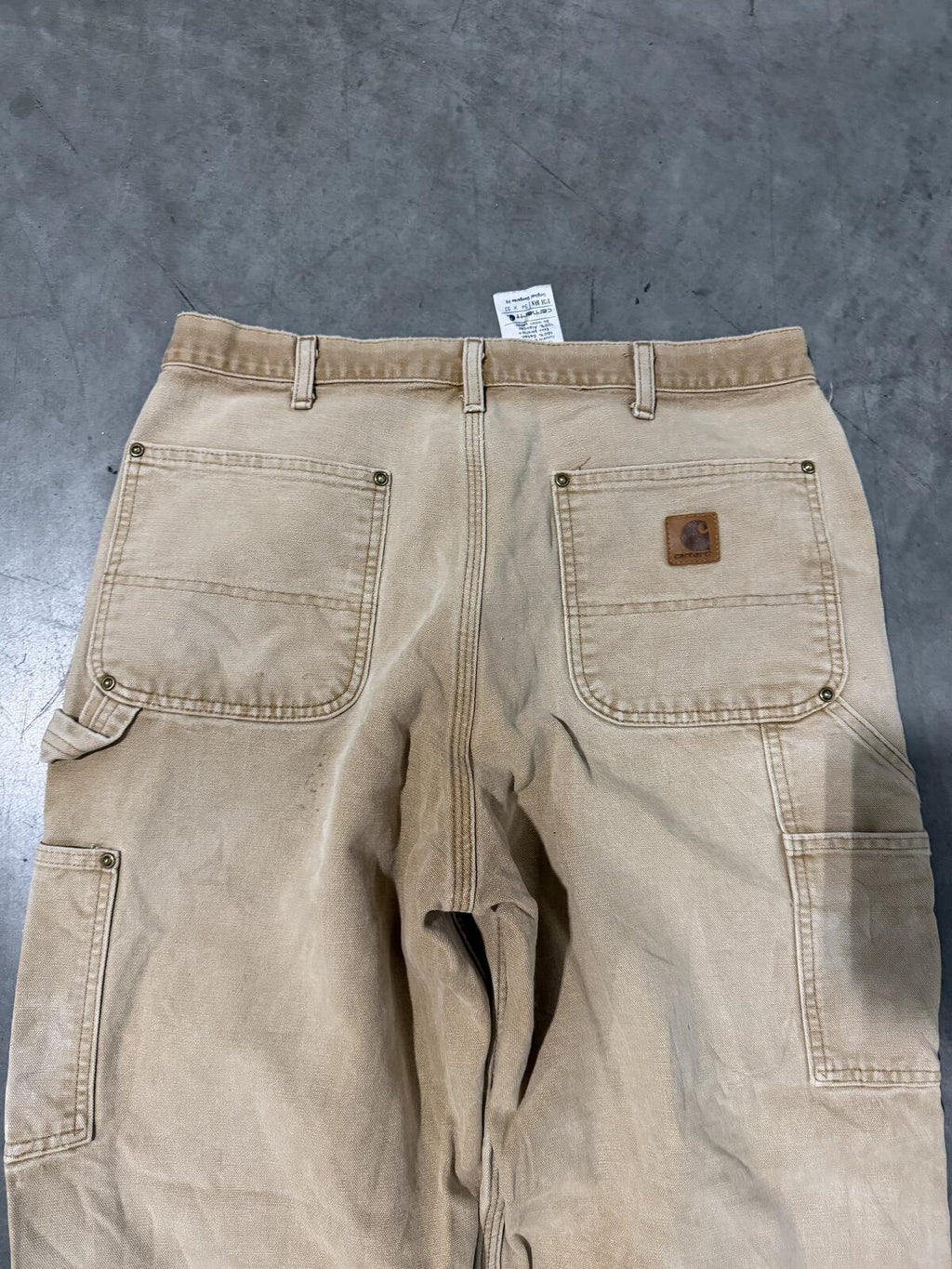 Carhartt B136 BRN Double Knee Carpenter Pants Size 34x32 Vintage