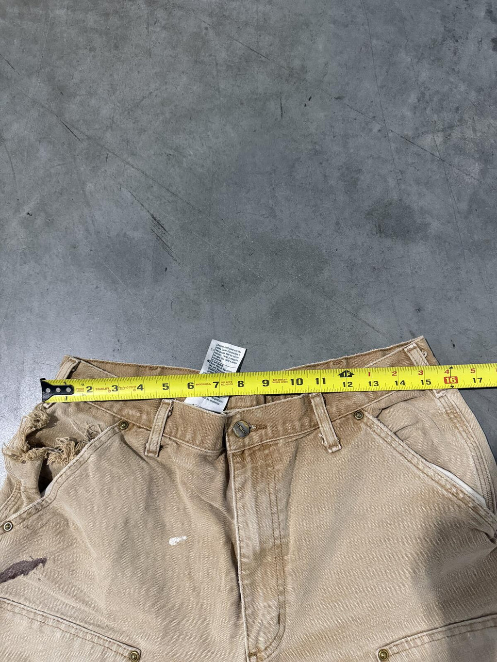 Carhartt B136 BRN Double Knee Carpenter Pants Size 34x32 Vintage