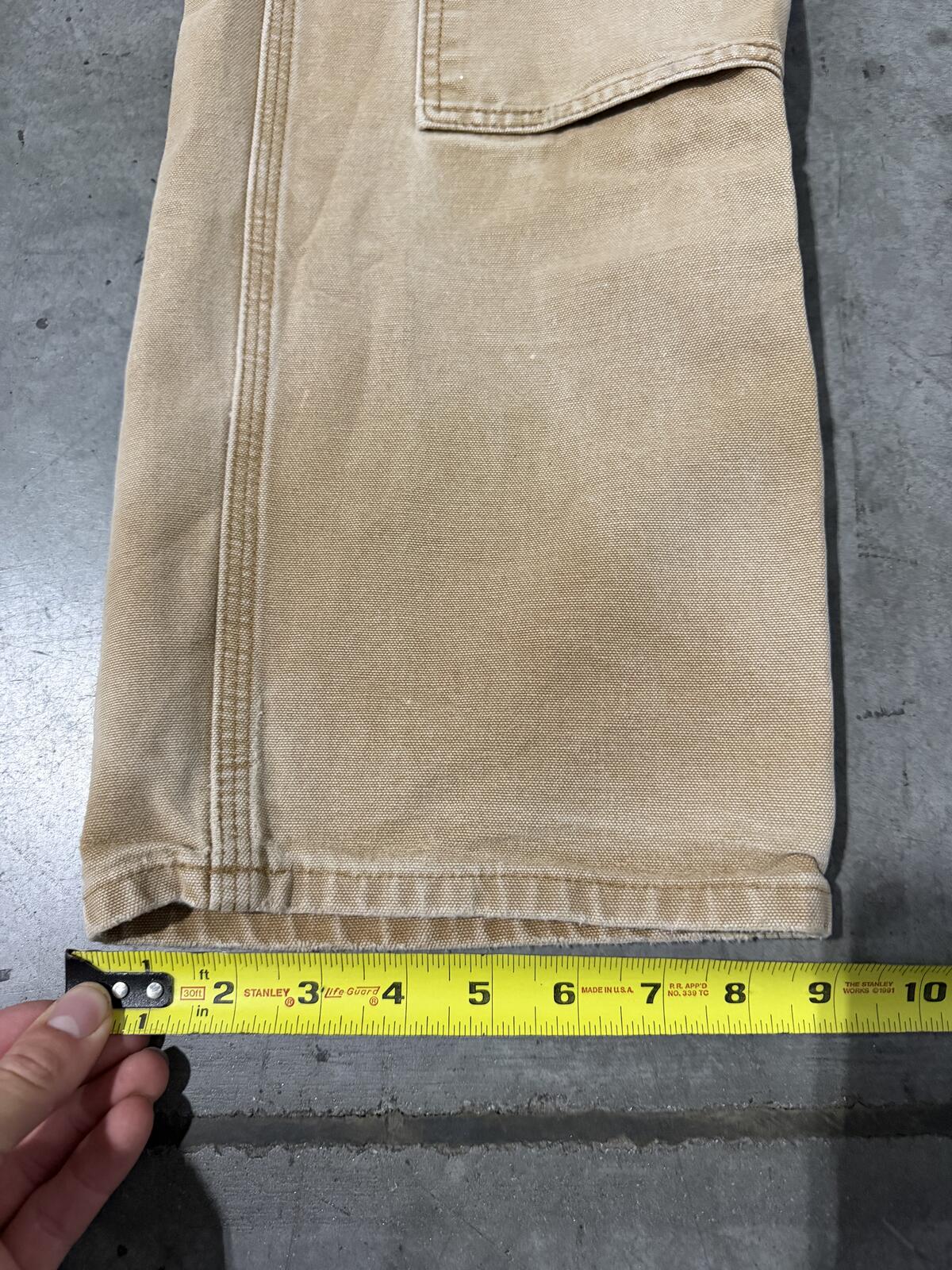 Carhartt B136 BRN Double Knee Carpenter Pants Size 34x32 Vintage