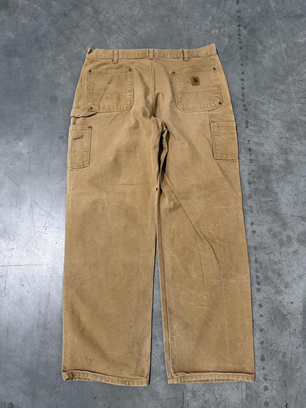 Carhartt B136 BRN Double Knee Carpenter Pants Size 38x34 Vintage
