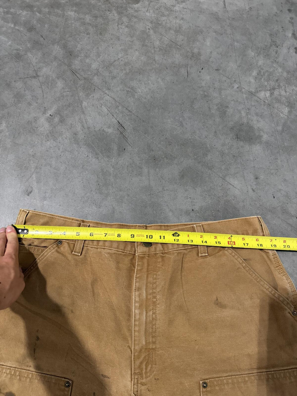 Carhartt B136 BRN Double Knee Carpenter Pants Size 38x34 Vintage