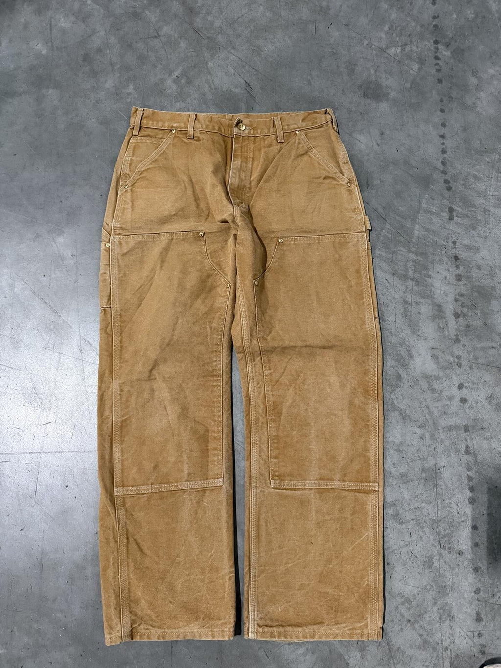 Carhartt B01 BRN Double Knee Carpenter Pants Size 34x30 Vintage