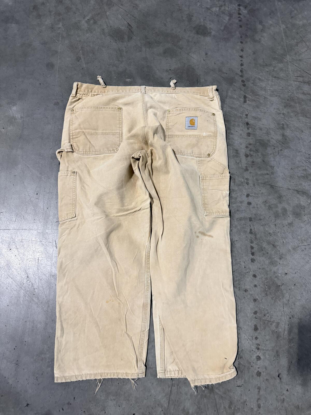 Carhartt B136 BRN Double Knee Carpenter Pants Size 40x25 Vintage
